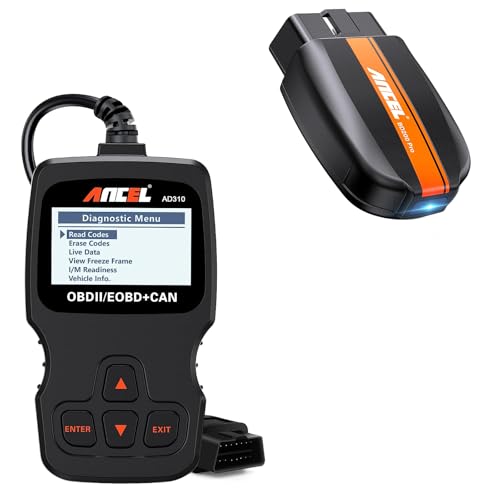 ANCEL BD200 Pro OBD2 Scanner Bluetooth with ANCEL AD310 Classic Universal OBD II Scanner