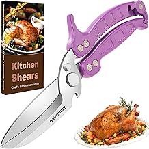 Heavy Duty Poultry Shears Scissors,Kitchen Shears for food Heavy Duty,Kitchen Scissors All Purpose,Chicken,Fish,Meat,Easily Separable for Thorough Cleaning,Dishwasher Safe.
