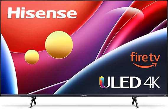 Hisense 50" Class U6HF Series (50U6HF, 2025) ULED 4K UHD Smart Fire TV, Voice Remote with Alexa, QLED, Full Array Local Dimming, Dolby Vision, HDR 10+, Quantum Dot for Enhanced Color, Game Mode Plus